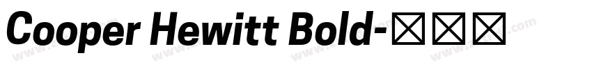 Cooper Hewitt Bold字体转换